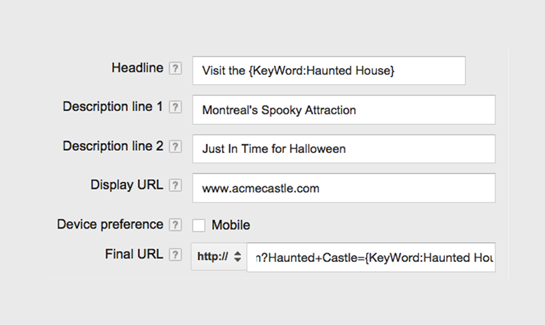 Keyword Insertion